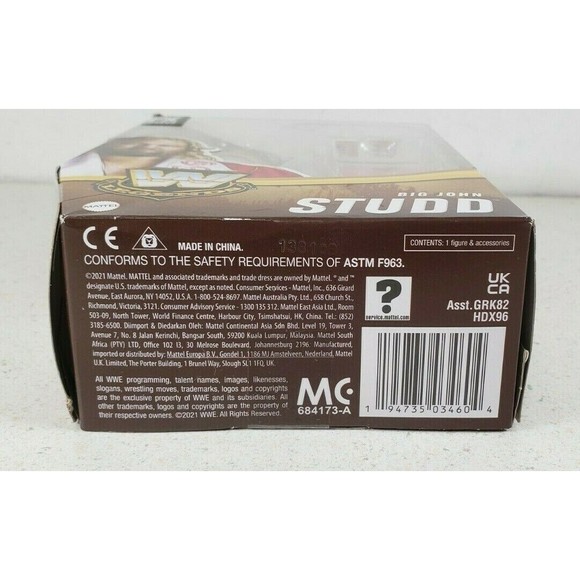 WWE Big John Studd Elite Series #11 Mattel Figure Wrestling Flashback WWF 2021 - Picture 9 of 11